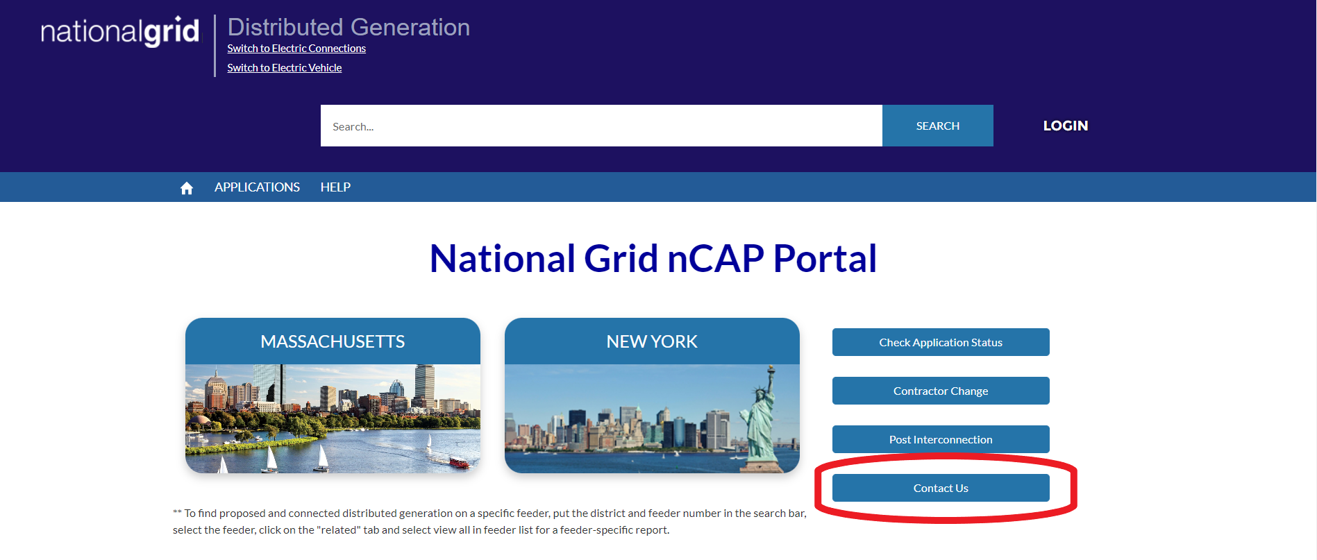 National Grid - Contact us